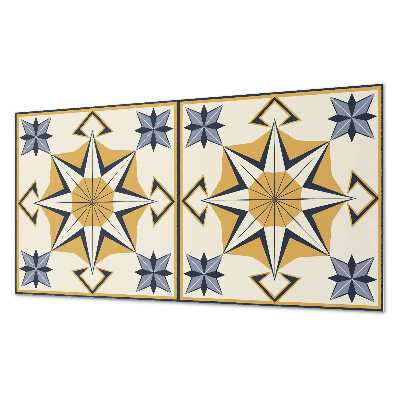 Panou decorativ bucatarie Model de busolă cu stele
