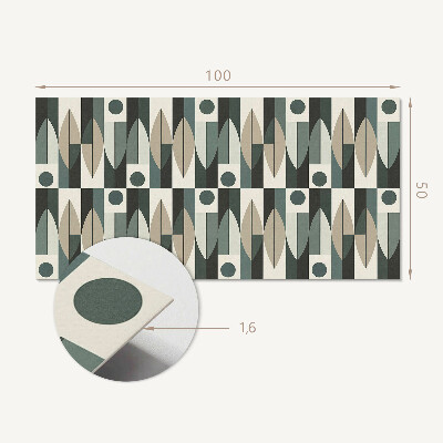 Panou decorativ perete dreptunghiular Motiv geometric modern