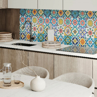 Panou decorativ dreptunghiular Compozi?ii florale ?i geometrice