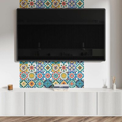 Panou decorativ dreptunghiular Compozi?ii florale ?i geometrice