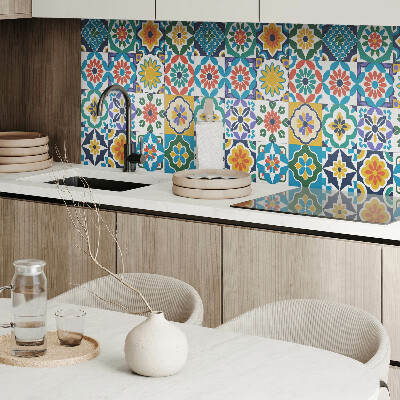 Panou decorativ dreptunghiular Compozi?ii florale ?i geometrice