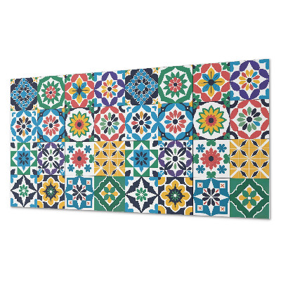 Panou decorativ bucatarie Grile de mozaic într-un stil grafic