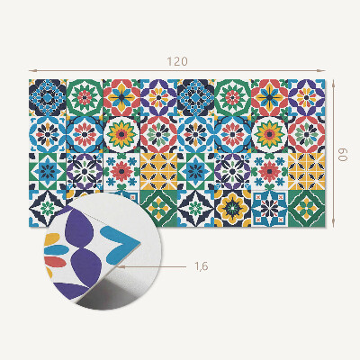 Panou decorativ bucatarie Grile de mozaic într-un stil grafic