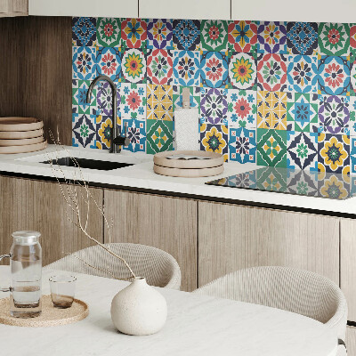 Panou decorativ bucatarie Grile de mozaic într-un stil grafic