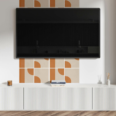 Panou decorativ perete dreptunghiular Forme geometrice abstracte
