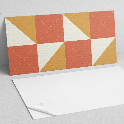 Panou decorativ bucatarie Modele geometrice calde