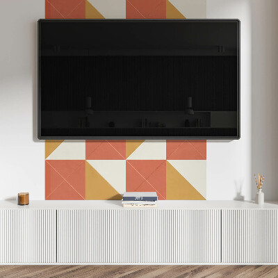 Panou decorativ bucatarie Modele geometrice calde