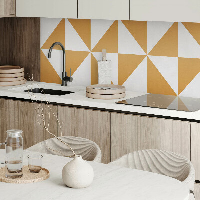 Panou decorativ perete dreptunghiular Modele triunghiulare în rame pătrate