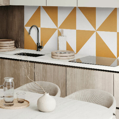Panou decorativ perete dreptunghiular Modele triunghiulare în rame pătrate