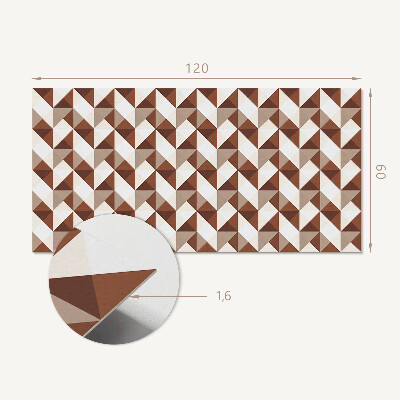 Panou decorativ bucatarie Geometrie triunghiulară într-un stil modern
