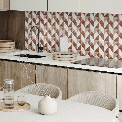 Panou decorativ bucatarie Geometrie triunghiulară într-un stil modern