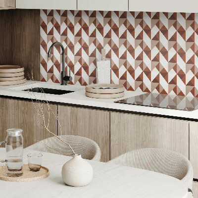 Panou decorativ bucatarie Geometrie triunghiulară într-un stil modern