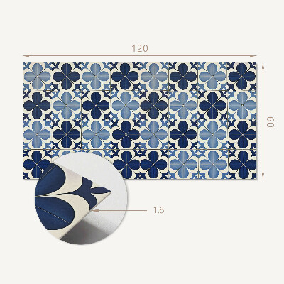 Panou decorativ dreptunghiular Forme florale în geometrie