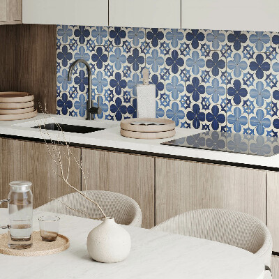 Panou decorativ dreptunghiular Forme florale în geometrie