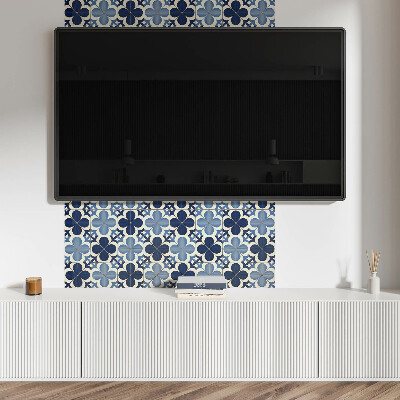 Panou decorativ dreptunghiular Forme florale în geometrie