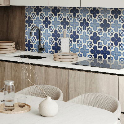 Panou decorativ dreptunghiular Forme florale în geometrie