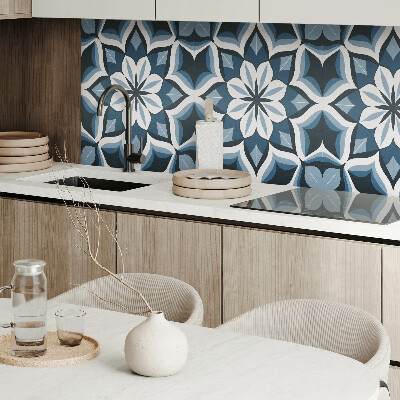 Panou decorativ bucatarie Armonie florală în simetrie