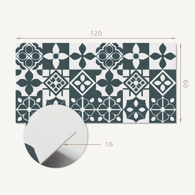 Panou decorativ dreptunghiular Motive geometrice în plăci
