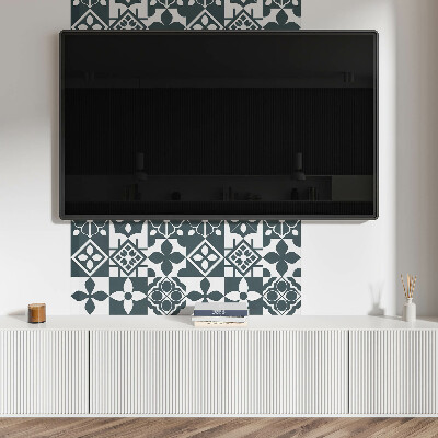 Panou decorativ dreptunghiular Motive geometrice în plăci