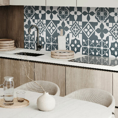 Panou decorativ dreptunghiular Motive geometrice în plăci