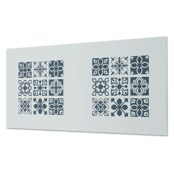 Panou decorativ bucatarie Forme geometrice în dreptunghiuri