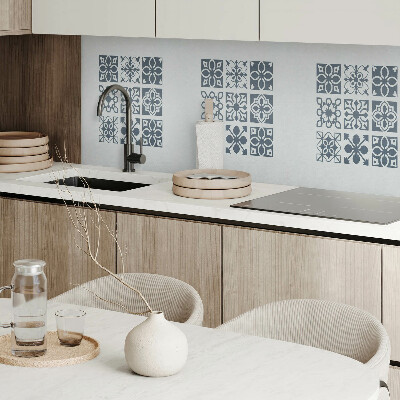 Panou decorativ bucatarie Forme geometrice în dreptunghiuri