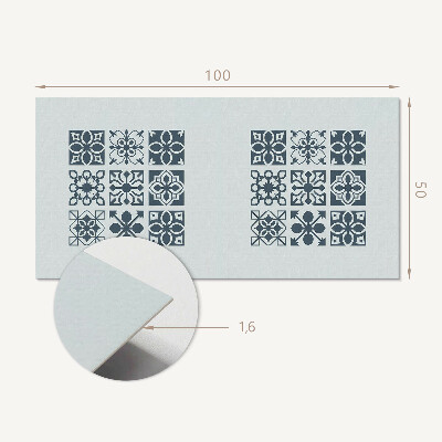 Panou decorativ bucatarie Forme geometrice în dreptunghiuri