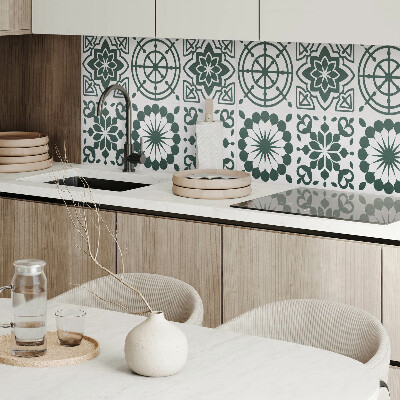 Panou decorativ perete dreptunghiular Model floral-geometric