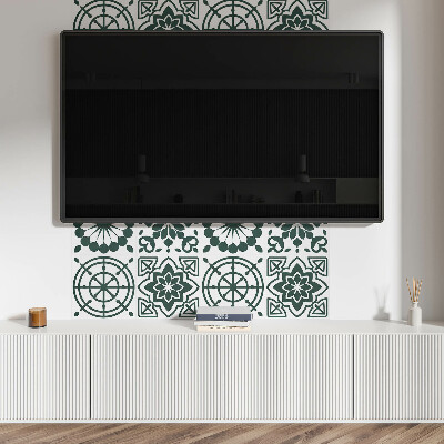 Panou decorativ perete dreptunghiular Model floral-geometric