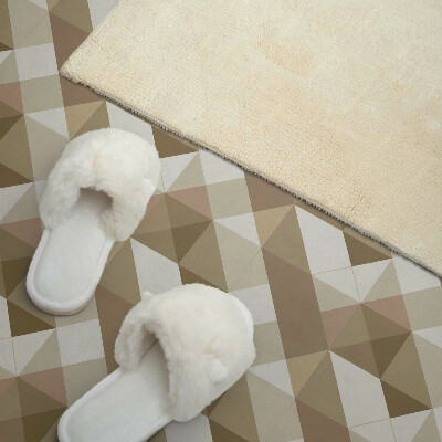 Panou decorativ perete dreptunghiular Forme pământe?ti într-un stil geometric
