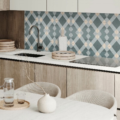 Panou decorativ dreptunghiular Model cu romburi în stil geometric