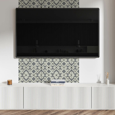 Panou decorativ bucatarie Model cu romburi în stil geometric