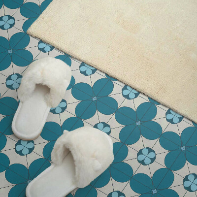 Panou decorativ dreptunghiular Motiv floral în forme geometrice