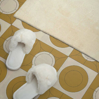 Panou decorativ perete dreptunghiular Un motiv modern cu forme rotunde