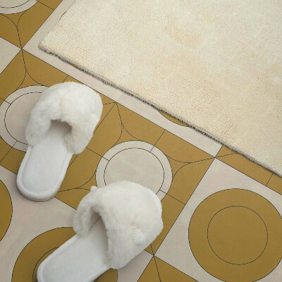 Panou decorativ perete dreptunghiular Un motiv modern cu forme rotunde