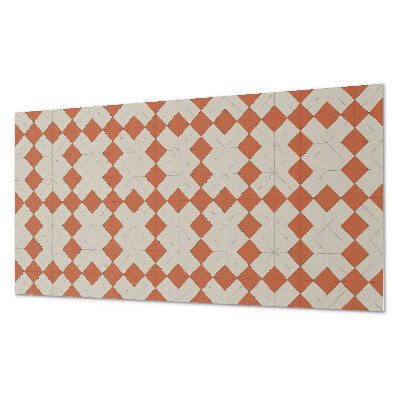 Panou decorativ perete dreptunghiular Grilă geometrică rombică