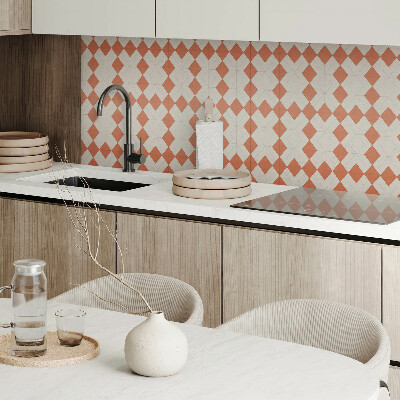 Panou decorativ perete dreptunghiular Grilă geometrică rombică