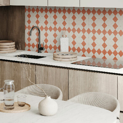 Panou decorativ perete dreptunghiular Grilă geometrică rombică