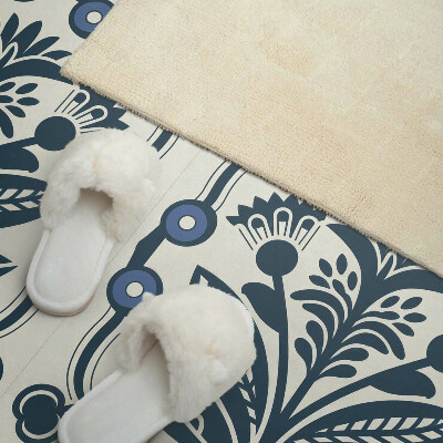 Panou decorativ dreptunghiular Motiv floral cu frunze verzi