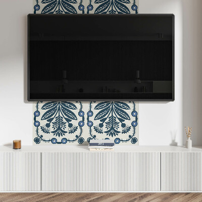 Panou decorativ dreptunghiular Motiv floral cu frunze verzi