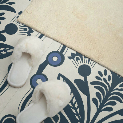Panou decorativ dreptunghiular Motiv floral cu frunze verzi