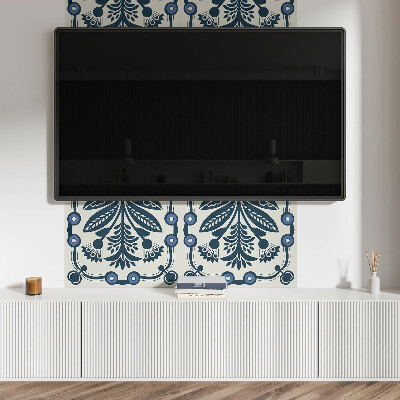 Panou decorativ dreptunghiular Motiv floral cu frunze verzi
