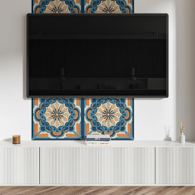 Panou decorativ bucatarie Mandala florală în cercuri armonioase