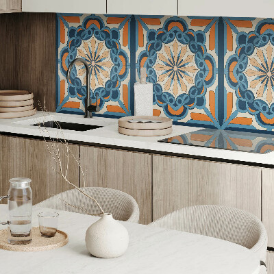 Panou decorativ bucatarie Mandala florală în cercuri armonioase