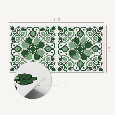 Panou decorativ perete dreptunghiular Motiv vegetal cu frunze