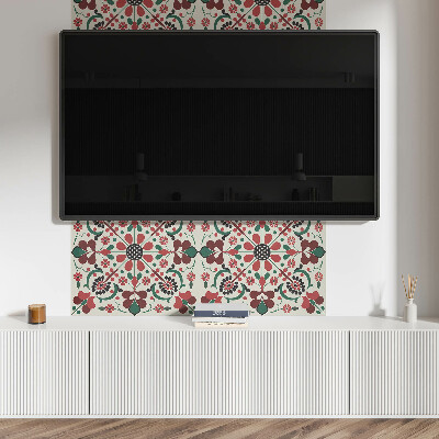 Panou decorativ dreptunghiular Armonie florală într-un stil simetric