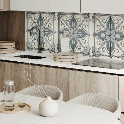Panou decorativ bucatarie Motiv floral cu detalii decorative