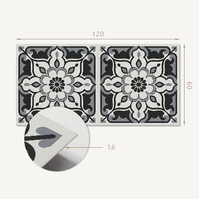 Panou decorativ dreptunghiular Design ornamental floral