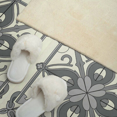 Panou decorativ bucatarie Model floral în simetrie armonioasă
