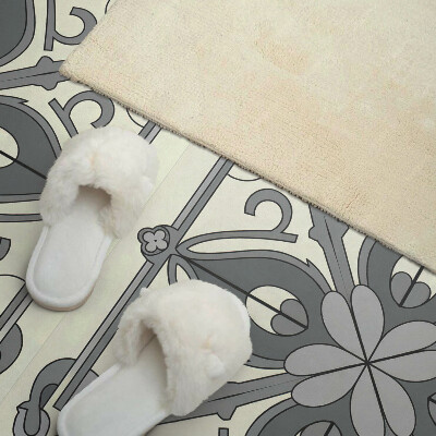 Panou decorativ bucatarie Model floral în simetrie armonioasă